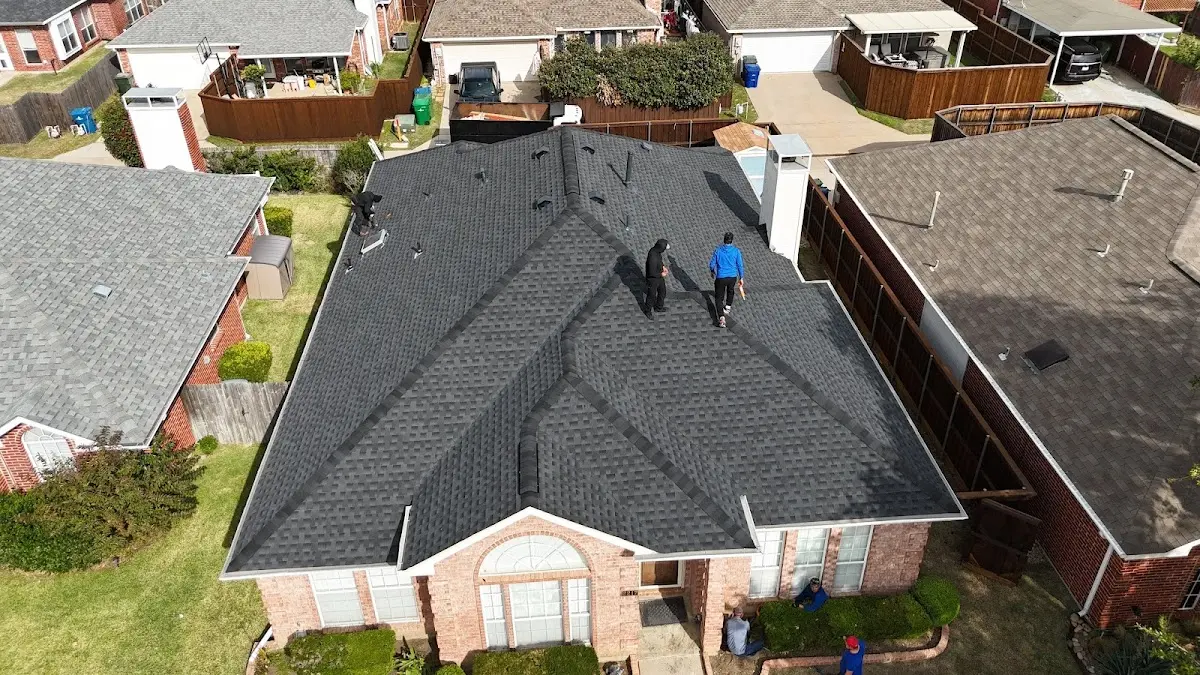 Slate & Tile Roof Repair work in progress on a West Sacramento property